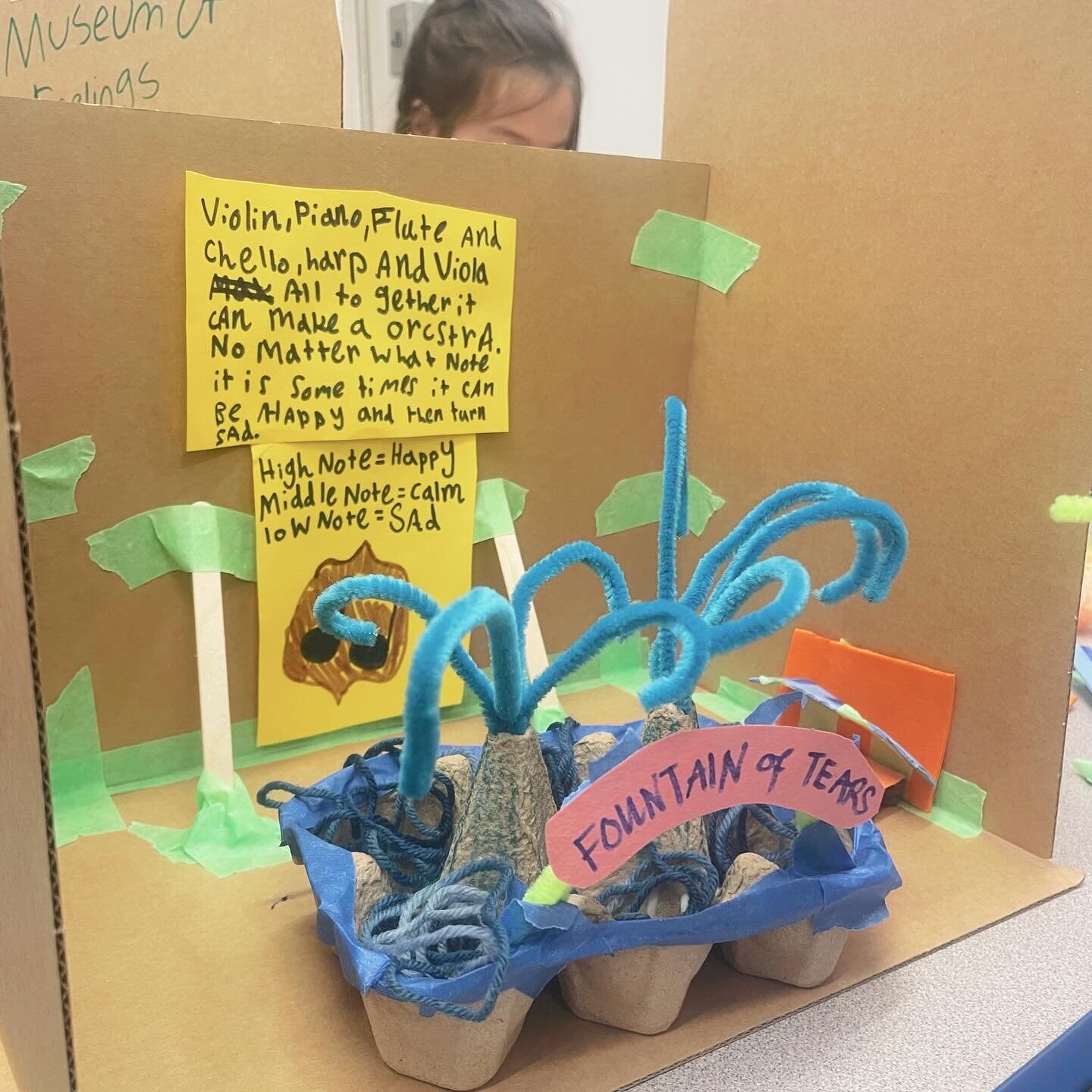 Welcome to the Museum of Emotions! Architects in our program at PS 33 designed a museum dedicated to one of most intangible and important aspects of human existence.

The museum features a floor dedicated to positive emotions, a floor dedicated to ne